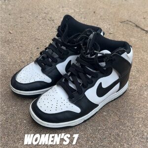 Nike Black and White High-Top Sneakers